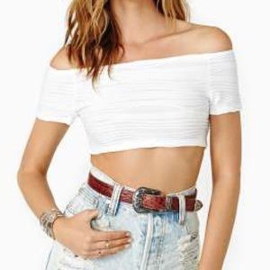 Nasty Gal Wave Motion Crop Top